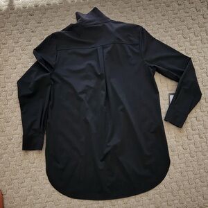 LYSSE black long sleeve blouse shirt sz Large